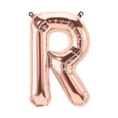 Small Rose Gold Foil Balloon (Air Inflation Only)- Letter R