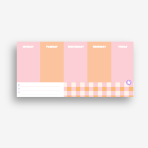 Mini Calendar - Orange Bold
