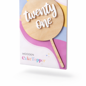 TWENTY ONE - Wooden Cake Topper