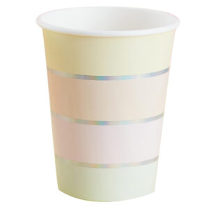Ginger Ray pastel stripe cups 10pk