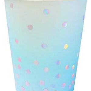 Illume Blue Iridescent Cups