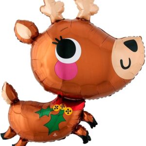 Anagram SuperShape Adorable Reindeer Foil Balloon X-Large