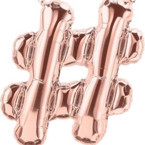 Small Rose Gold  Foil Balloon (Air Inflation Only)- #