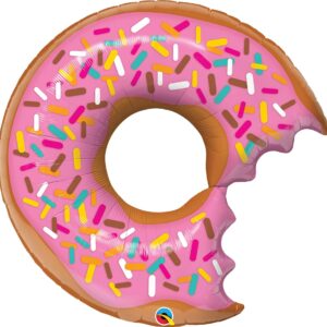 Qualatex   Supershape Bit Donut and Sprinkles Foil Balloon, 36-Inch