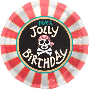 Anagram 18" Northstar Jolly Birthday Foil Balloon, Multicolor