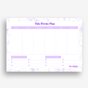 Weekly Planner - Hibiscus lilac