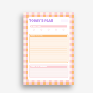 A5 Notepad  - Bold Orange
