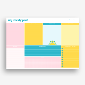 Weekly Planner - Sunshine