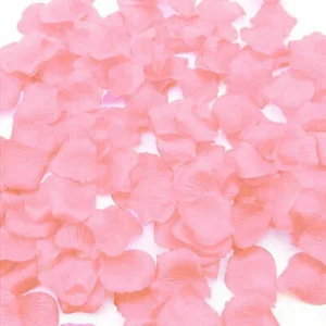 Artificial Baby Pink Silk Rose Petals 100pk