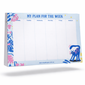 Weekly Planner - Blue Cat