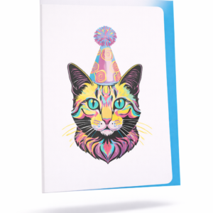 Greeting Card - Party Cat