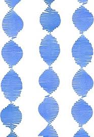 Royal Blue Crepe Paper Fringe Garland
