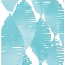 Blue Crepe Paper Fringe Garland