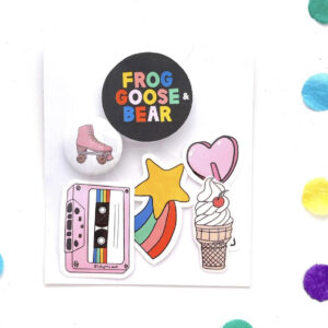 Frog Goose & Bear Tattoos 5 pack - Retro