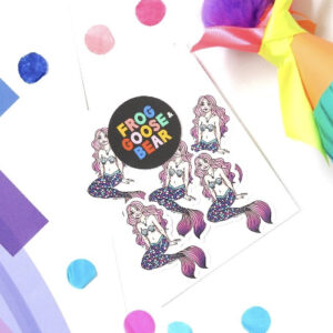 Frog Goose & Bear Tattoos 5 pack - Mermaid