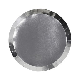 Five star Party Snack Plate Silver