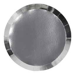 Five star Party Dinner Plate Silver