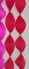 red  Crepe Paper Fringe Garland