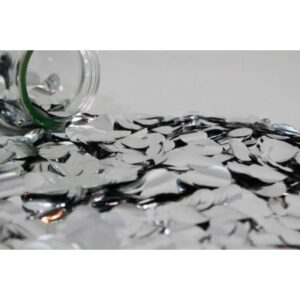 Confetti- Metallic Silver 85g bulk