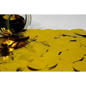 Confetti- Metallic Gold large 3.8cm 130g bulk