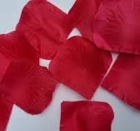 Artificial Red Silk Rose Petals 100pk