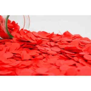 Confetti- red 100g bulk